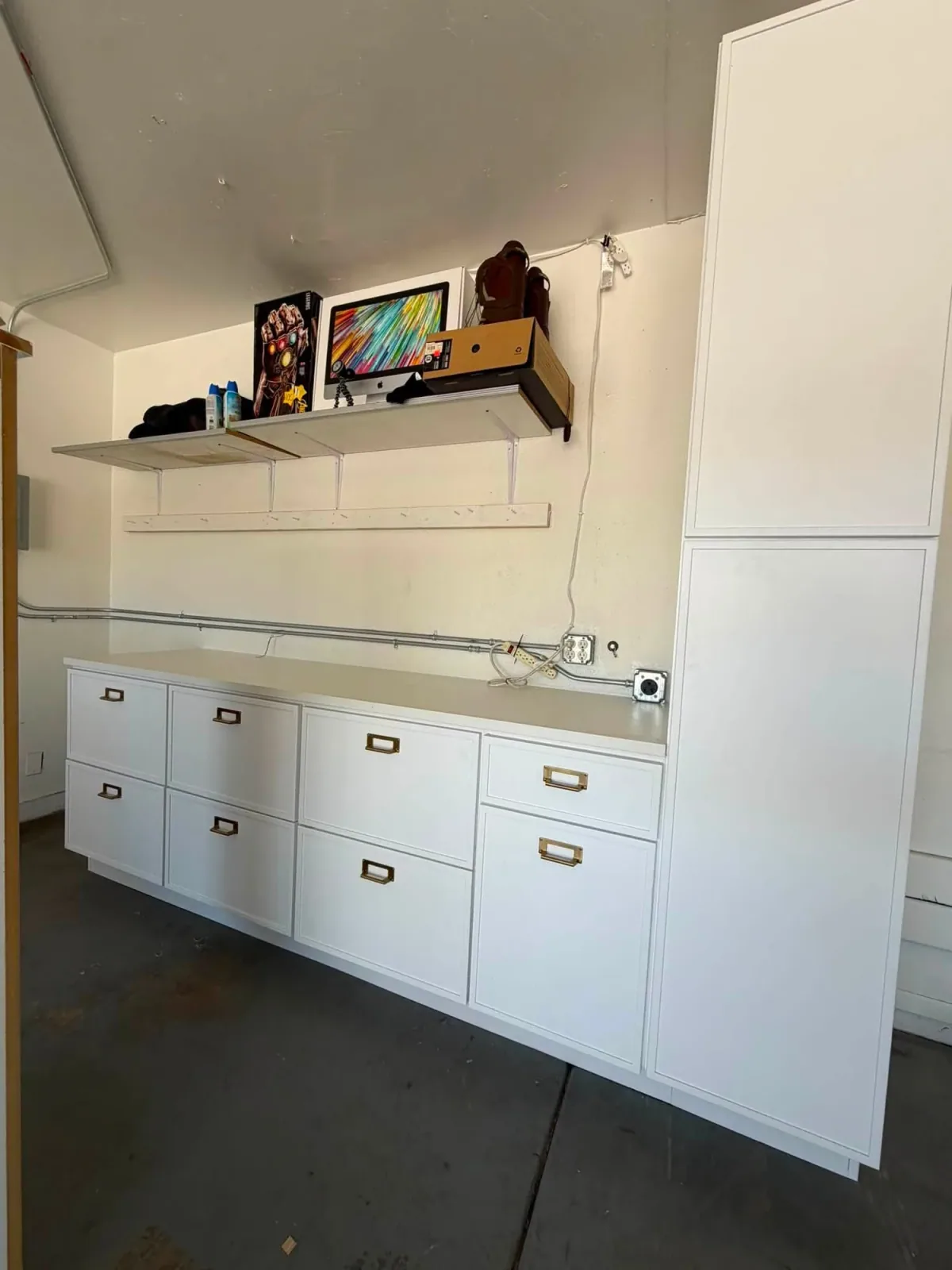 Closet built in storage and cabinet drawers by Ramos Cabinetry and Construction in Tempe, AZ