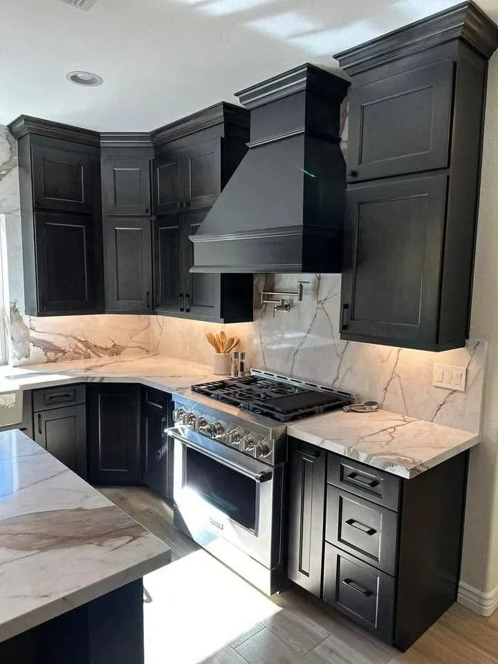 Kitchen cabinet remodel with custom storage by Ramos Cabinetry and Construction in Chandler, AZ