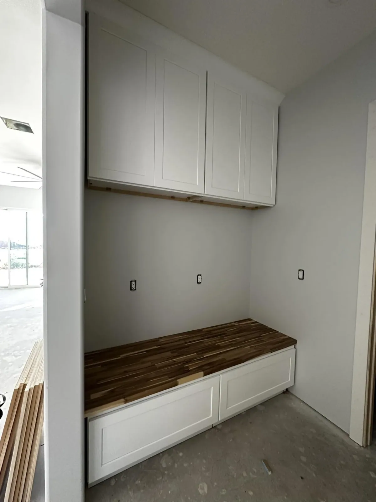 Mudroom built in storage cabinetry by Ramos Cabinetry and Construction in Mesa, AZ